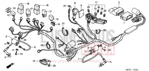 WIRE HARNESS XL1000V1 de 2001